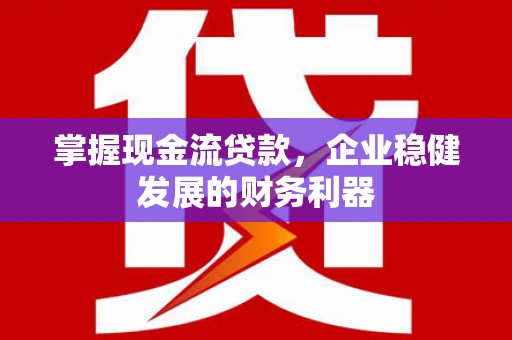 余姚掌握现金流贷款，企业稳健发展的财务利器