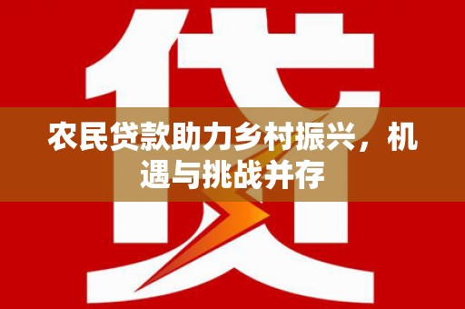 余姚农民贷款助力乡村振兴，机遇与挑战并存