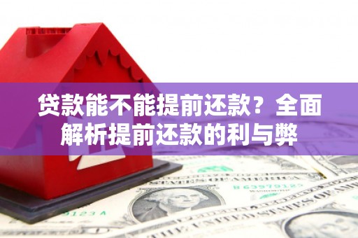 余姚贷款能不能提前还款？全面解析提前还款的利与弊