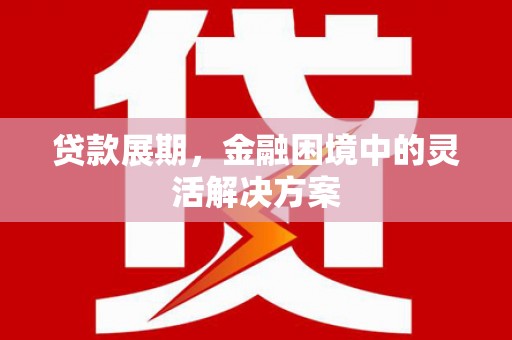 余姚贷款展期，金融困境中的灵活解决方案